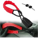 Ceinture de verrouillage du volant, ajustement antivol de voitures, antivol de volant voiture pour la ...
