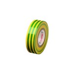 145796 128 0. 15 - 19 - 25, ruban d'isolation lectrique en pvc, vert - jaune - cellpack
