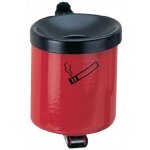 Tkg - cendrier mural d. 110xh120 mm rouge avec dispositif basculant