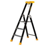 Centaure ? escabeau aluminium laqu� 3 marches ? plateforme 300 x 290 mm ? garde - corps 650 mm ? charge ...