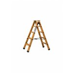 Centaure - escabeau double acc�s bois 2x4 marches + tablette - hauteur de travail 2, 45m