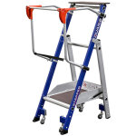 Centaure - escabeau de rayonnage 1 marche - hauteur de travail max. 2. 25m - 614911