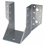 Alberts support de poteau forme u galvanis gah alberts, 50x68 mm