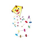 Cerf - volant clown losange de taille moyenne Cerf - volant clown losange de taille moyenne