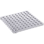 Certeo - frankel kaiserkraft, caillebotis en poly�thyl�ne, 500 x 500 mm