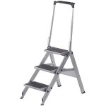 Certeo - wak�, escabeau pliant en alu, marches en alu rev�tues de pvc,