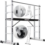 Chafaudage de chantier �chafaudage alu �chelle de travail plateforme de travail jusqu'� 150 kg de charge ...
