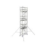 Tubesca comabi - chafaudage roulant aluminium - 3 plateaux - hauteur de travail max 8. 85m - montage ... Tubesca comabi - chafaudage roulant aluminium - 3 plateaux - hauteur de travail max 8. 85m - montage ...