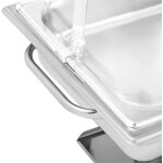 Chafing dish buffet rchaud chauffe - plat  bougie professionnel gn 1 / 1 8, 5 l base troite (matriaux ...