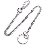 Cha�ne en acier inoxydable de 25 cm pour accrocher des cl�s ou un portefeuille sur un pantalon