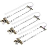 Cha�ne anti - d�rapante pour pneus, 3pcs cha�ne anti - d�rapante en acier pour cha�ne de boue � neige ...