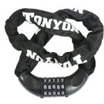 Cha�ne antivol pour v�lo 5 chiffres codes r�initialisables 100 000 codes pour v�lo, moto, porte, portail ...