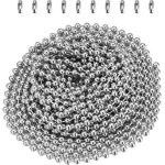 Cha�ne � billes de 3 m�tres de long sur 2, 4 mm de diam�tre avec 10 connexions assorties