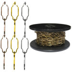 Cha�ne cath�drale bronz�e, 2, 70 mm, 20 maillons