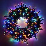 Chaine a' cordes luccika home se'rie de 50 mt de 1000 lumie'res de sapin de noel a' led multicolores ...
