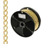 Chane dcorative gourmette dore 2, 5mm / bobine 20 mtres