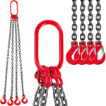 Mophorn - vevor summile chaine de levage de poids a 4 pieds elingue en acier allie 2 m diametre chaine ...