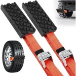 Chaine neige, 2 pi�ces cha�nes � neige en caoutchouc, planches de traction de r�cup�ration de voiture, ...