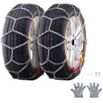 Chanes de neige, chanes de traction de pneus d'urgence, 2 pices de chanes de cble pour voitures, ...