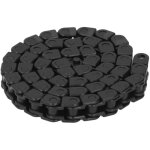 Cha�ne porte - c�bles noire ferm�e en plastique, flexible, pas de 8 mm, longueur de 400 mm, 50 maillons ...