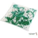 Cha�ne de signalisation vert et blanc diam�tre 8 mm sac de 25 m - novap
