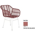 Chaise rotin synth�tique m�tal 57x62x81 0, 12