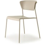 Scab - chaise de salle � manger, lot deux chaises outdoor indoor lisa beige en plastique design