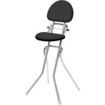 Chaise tabouret pour planche � repasser r�glable en hauteur, amigo colombo