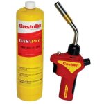Chalumeau ctk 27 avec cartouche de gaz map / pro, torche ct27 et 1 brleur - castolin