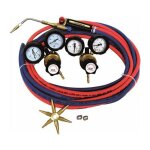 Chalumeau oxy - gaz kit complet avec tuyaux 2x5m dtendeurs