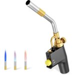 Chalumeau au propane, torche � gaz � allumage automatique chalumeau � souder avec flamme r�glable, chalumeau ...