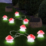 Champignon solaire, clairage solaire de terrasse pour l'extrieur, champignons lumineux solaires, 6x ...