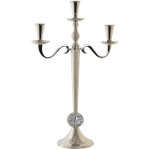 Chandelier aluminium acrylique 30x12x46 chrome