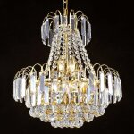 Chandelier moderne en cristal k9, lampe pendante led chandelier en cristal k9 magnifique plafonnier en ...