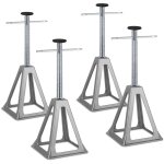 Chandelle crics de levage support de caravane - r�glable 28 � 43 cm - maximale de 1000 kg - pour rv, ...