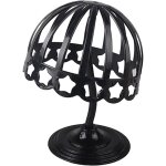 Chapeau de b�b� perruque support plastique 52 cm noir, ensoleill�