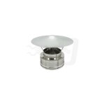 Chapeau chinois en acier inoxydable � double paroi dimensions : diam. 80 x 130