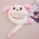 Chapeau de lapin de nol avec oreilles mobiles et chapeau de saut amusant en peluche