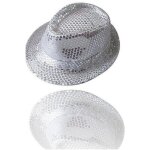 Chapeau poche paillettes argent spectacle thtre paillettes homme femme