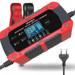 Chargeur de batterie 12v10a, chargeur batterie lithium polyvalent, maintien charge pour voiture / moto ...