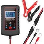 Chargeur de batterie de voiture 1, 75 a, 6 v et 12 v, chargeur de batterie intelligent enti�rement automatique ...