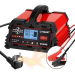 Chargeur de batterie de voiture intelligent 20a 12v / 24v 10a, chargeur de voiture lcd, mainteneur de ...