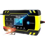Chargeur, et cbles de dmarrage, chargeur de batterie intelligent 12v / 24v 8a, 3 tapes de chargeur ...
