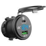 Chargeur rapide usb c voiture 12v / 24v qc 3. 0 64w double prise chargeur usb étanche avec led voltmètre ... Chargeur rapide usb c voiture 12v / 24v qc 3. 0 64w double prise chargeur usb étanche avec led voltmètre ...