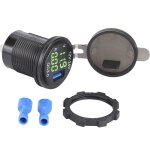 Jeffergarden chargeur usb 3. 0 de voiture 3 en 1 avec voltmtre numrique, ampremtre, surveillance, ...