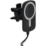 Chargeur voiture induction compatible magsafe 15w avec support grille a�ration