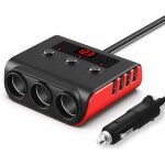Chargeur voiture usb adaptateur allume cigare  charge rapide 12v / 24v 3. 6a 100w, 4 usb ports rpartiteur ...