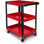 Chariot d'atelier bm tools toolcart  3 tages sur roulettes - desserte, plateaux de rangement pour outils, ...