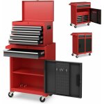Servante d'atelier avec coffre amovible, coffre à outils roulant avec 5 tiroirs / armoire réglable, pour ... Servante d'atelier avec coffre amovible, coffre à outils roulant avec 5 tiroirs / armoire réglable, pour ...