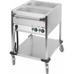 Casselin - chariot bain - marie à eau 2 x gn 1 / 1 Casselin - chariot bain - marie à eau 2 x gn 1 / 1
